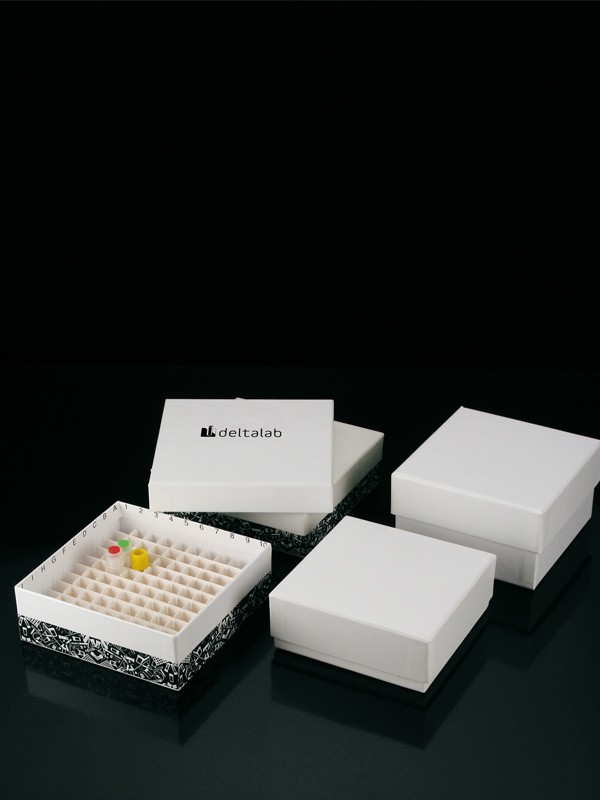 Cajas de congelación en cartón para crioviales y microtubos