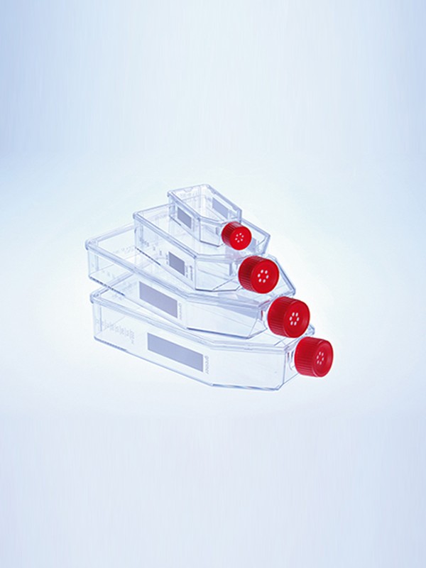 Frascos de cultivo celular estándar con tapón con filtro