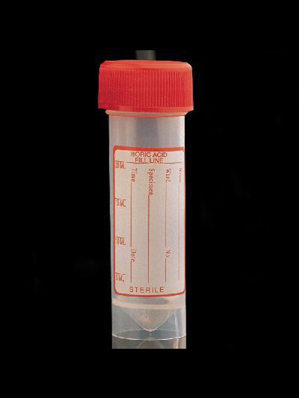 Frasco 30 ml 25 x 90 mm con ácido bórico Frascos para muestras